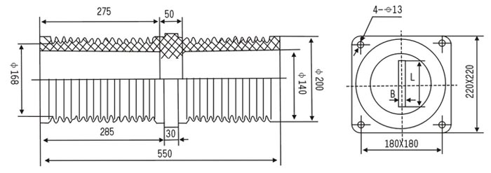 35KV套管的结构图