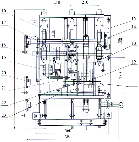 FN16A-12D/630真空负荷开关安装尺寸