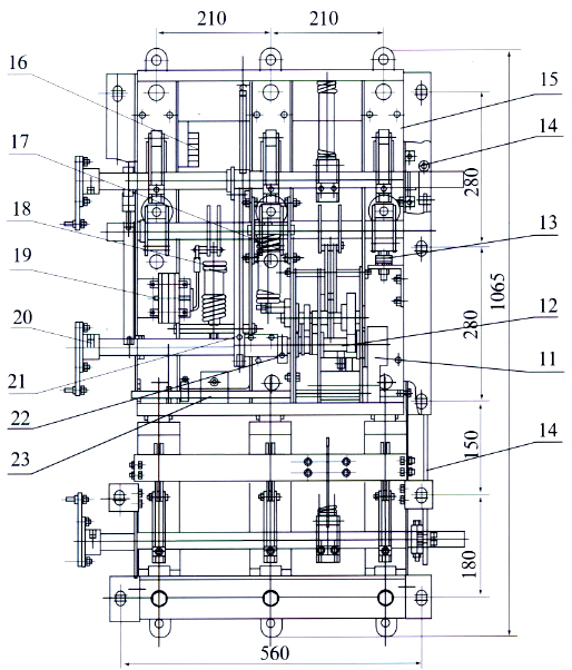 FN16A-12D/630真空负荷开关安装尺寸