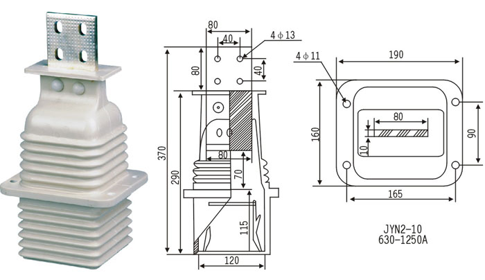 JYN2触头盒的结构图纸