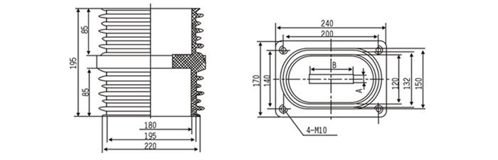 TG3-10Q穿墙套管的结构图纸